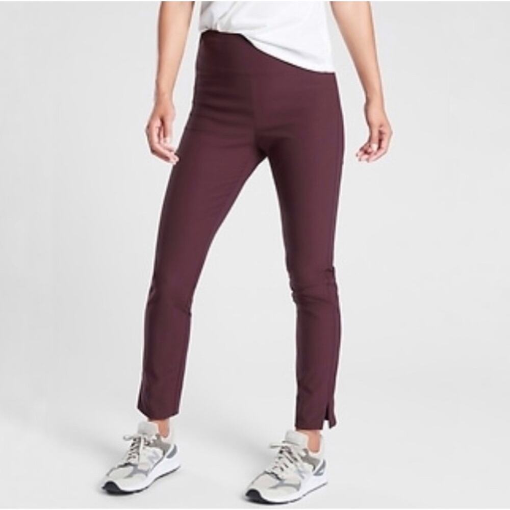 Athleta Women's Burgundy Wander Slim Ankle Pant Size 0